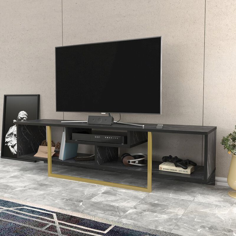 Decorotika Asal 59 Tv Stand - Bendire Gold