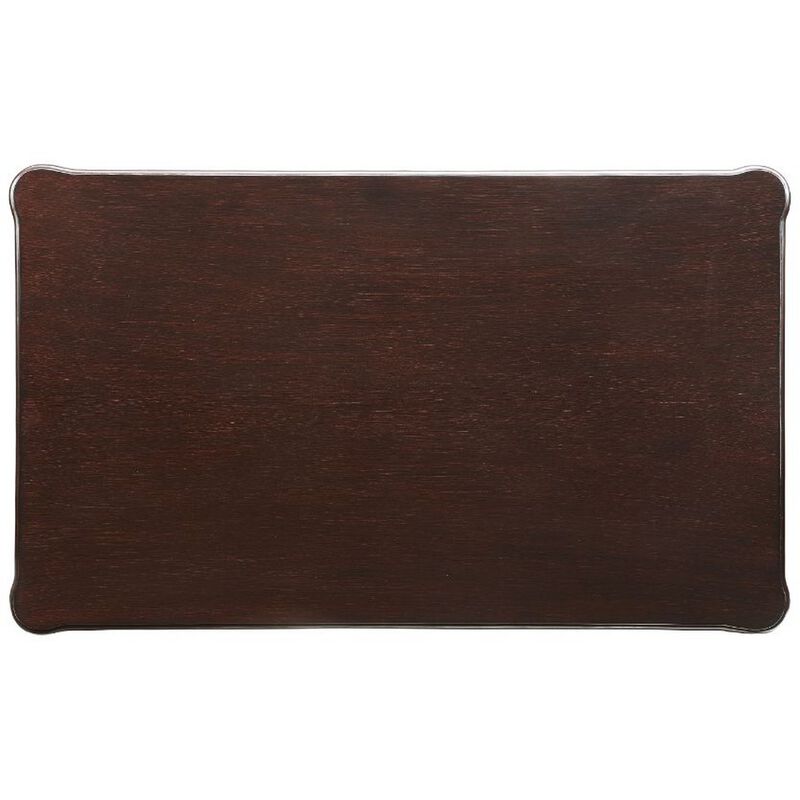 Coffee Table with Traditional Style and Turned Legs, Espresso Brown