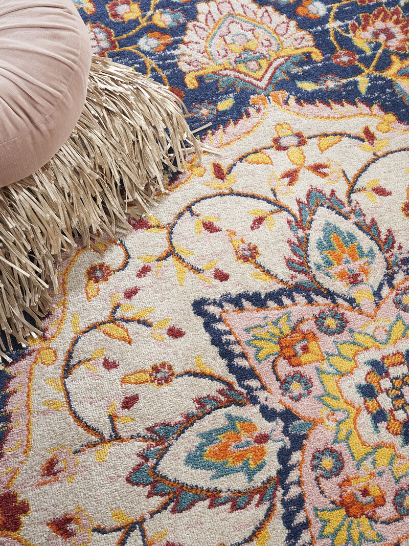 Passion PSN22 Navy/Multicolor 8' x 10' Rug