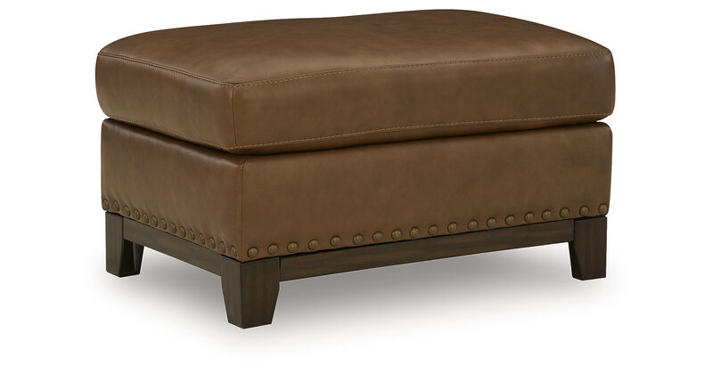 Gambellara Leather Ottoman image number 2
