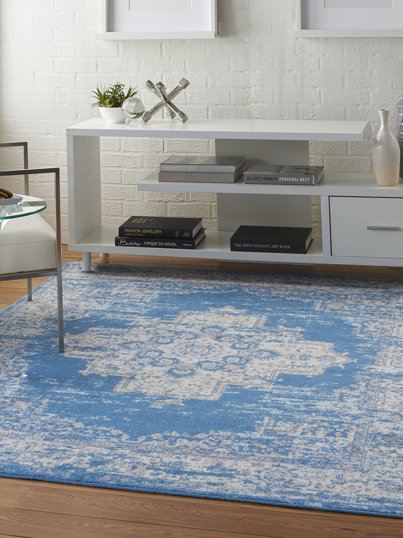 Grafix GRF14 Blue 6' x 9' Rug