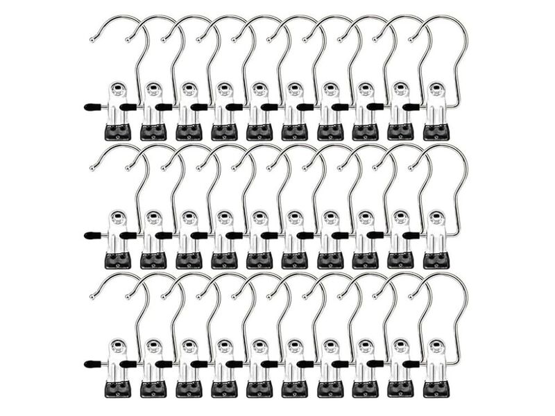 Laundry Hooks Hanging Clips Clothes Pins Closet Hanger Organizer Clamps image number 0