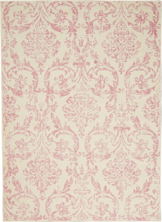 HomeRoots Damask Area Rug