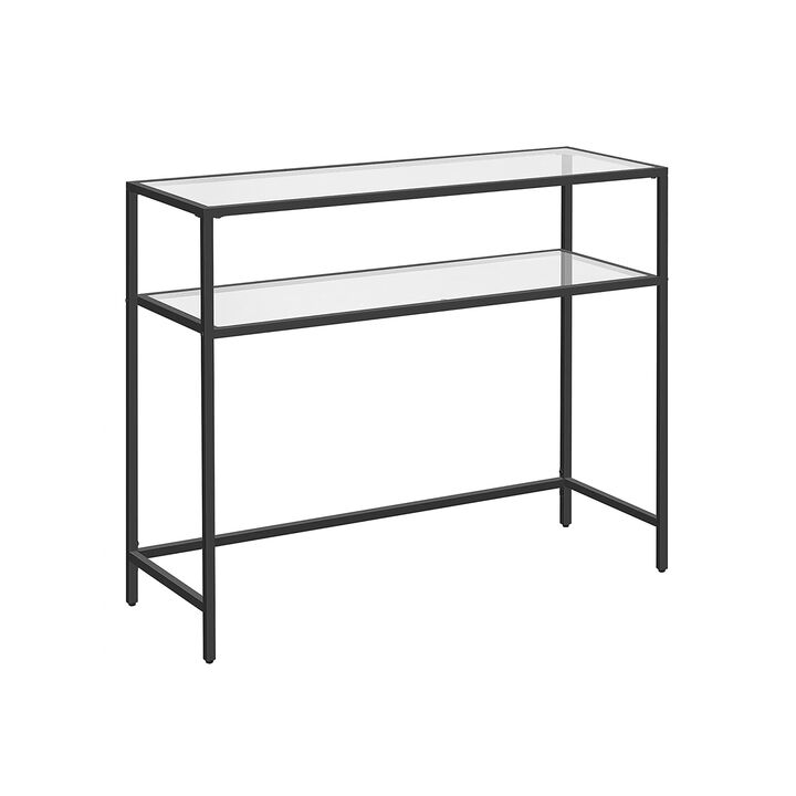 BreeBe Tempered Glass Console Table