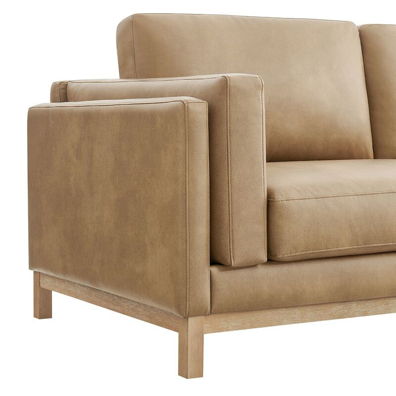 Roscoe 81 inch Vegan Leather Sofa image number 6