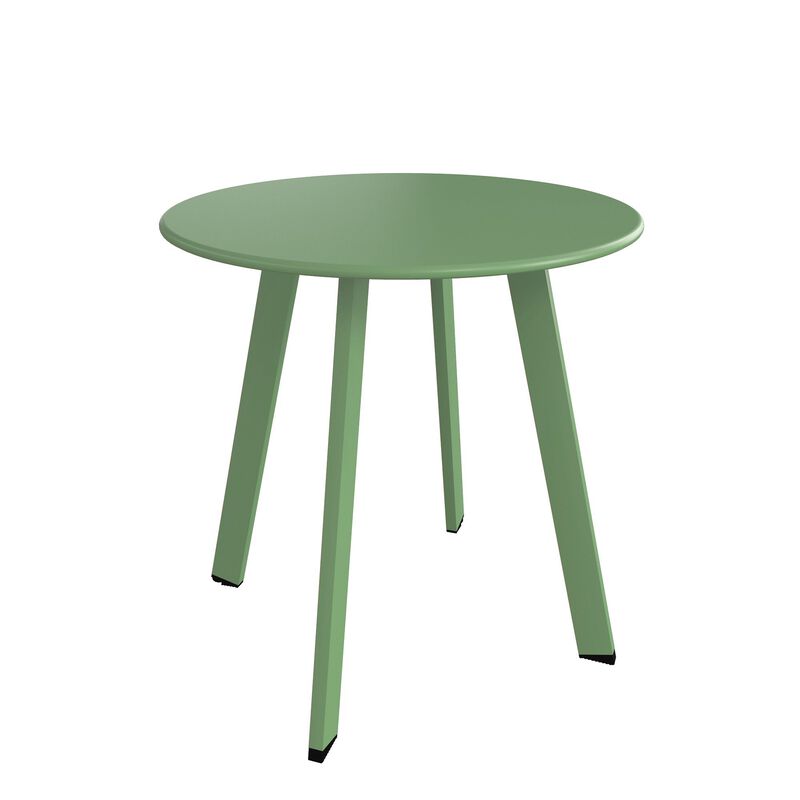 Mondawe Outdoor Side Table,Galvanized Iron Coated Finish,Adjustable Foot Pads,Rust And UV Resistant