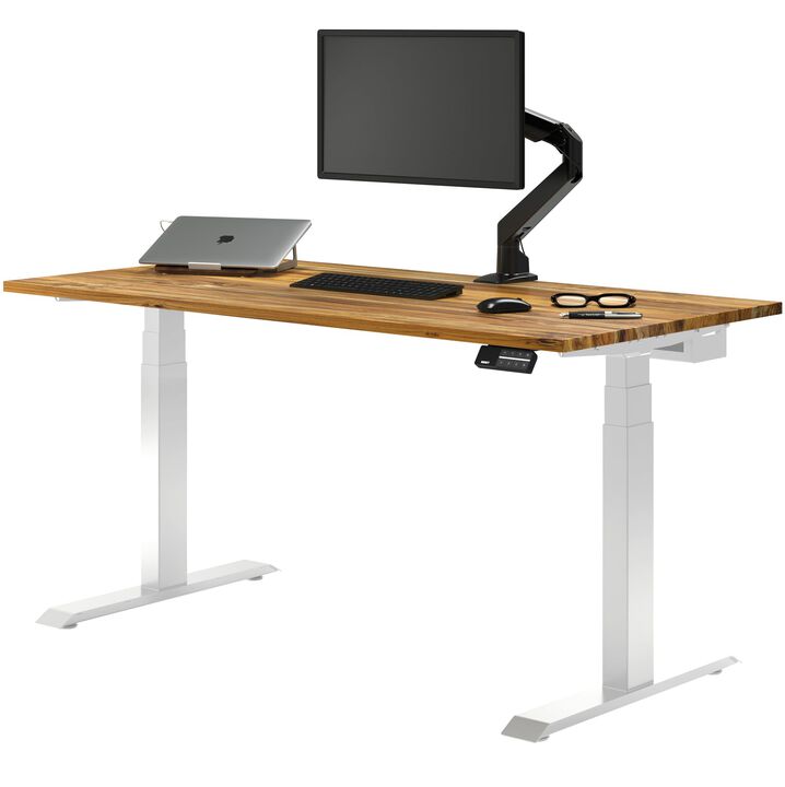 Desky Dual Hardwood Sit Stand Desk