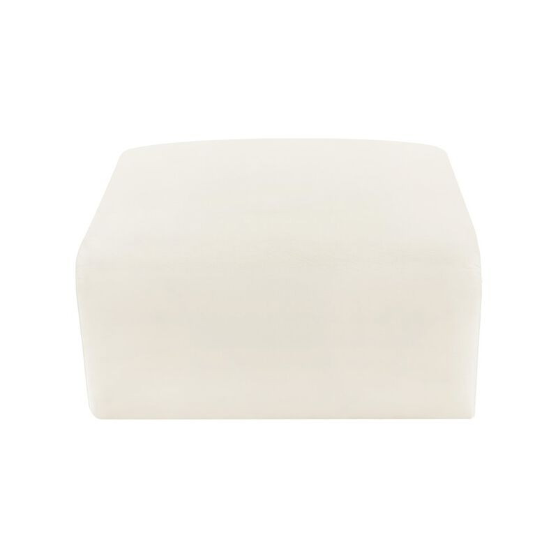 Meridian Furniture Arc Vegan Leather Ottoman