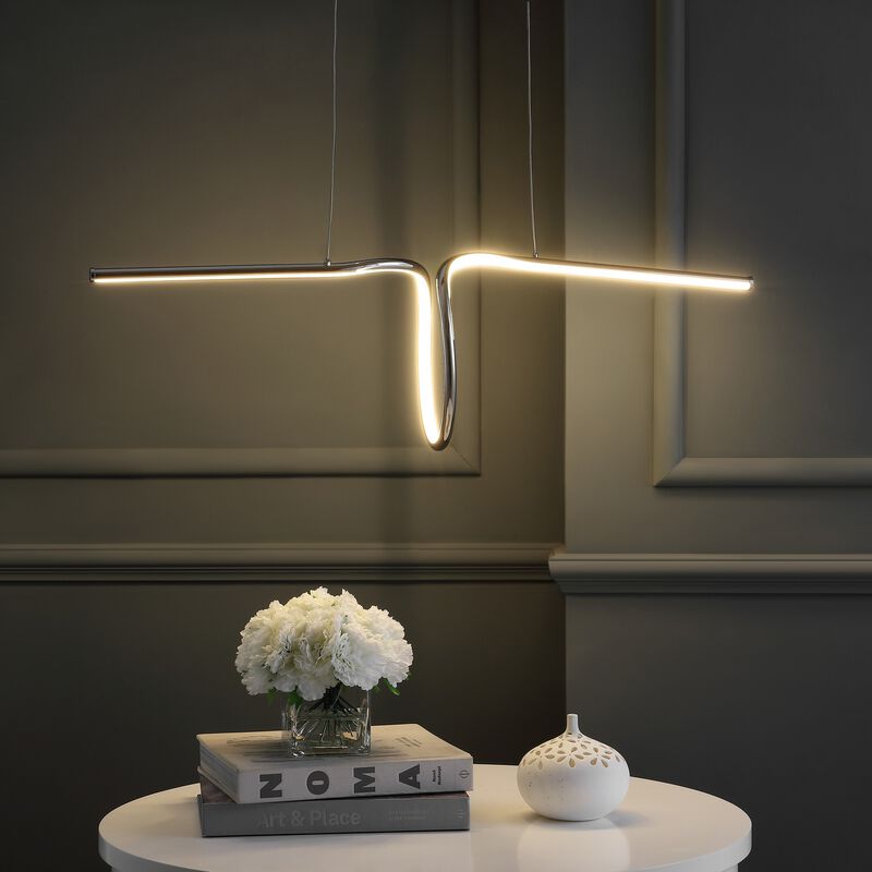 Ali Dimmable Adjustable Integrated LED Metal Linear Pendant