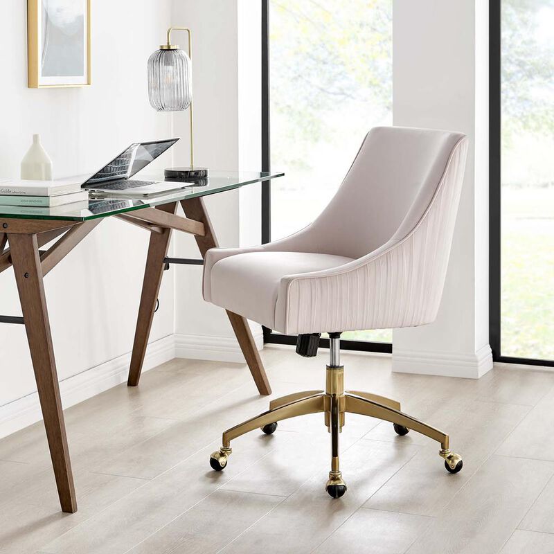 Discern Performance Velvet Office Chair image number 5