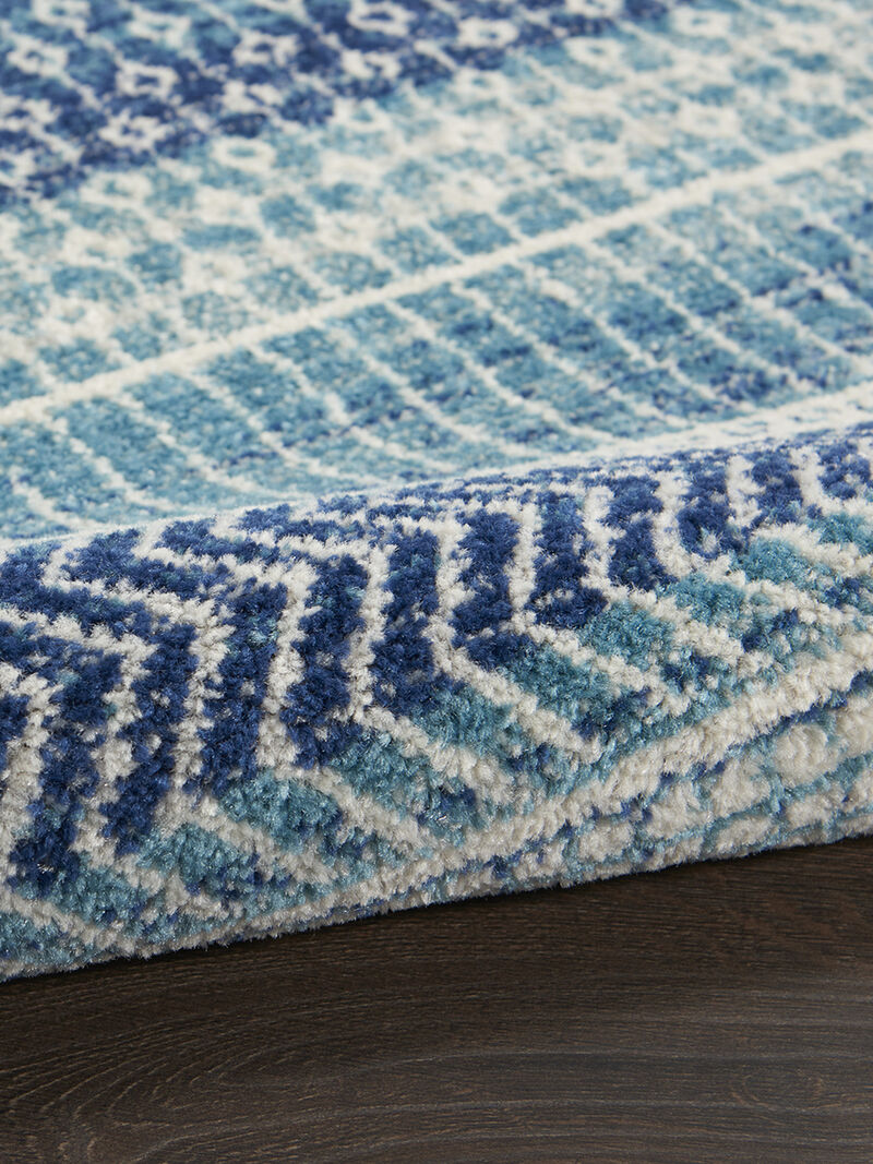 Passion PSN26 Navy/Blue 5' x Round Rug image number 4