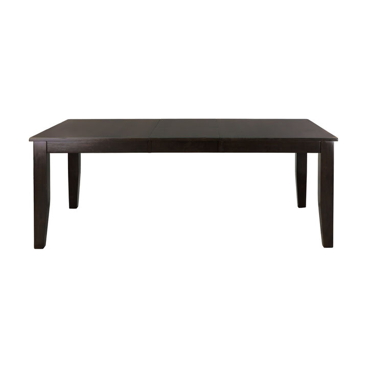 Casual Dining Warm Merlot Finish 1pc Dining Table with Self-Storing Extension Leaf Strong Durable Furniture