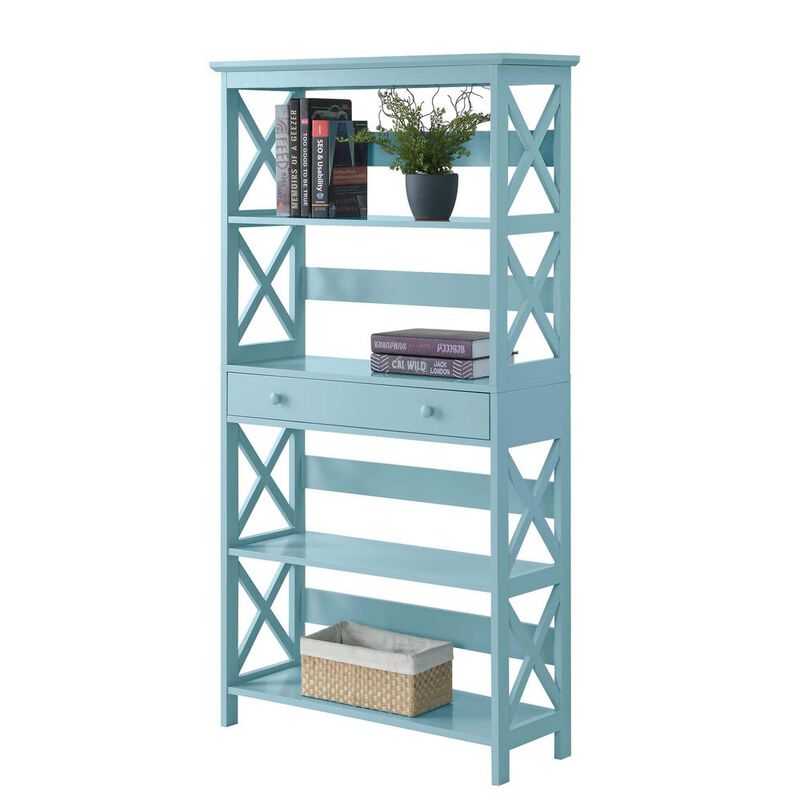 Convience Concept, Inc. Oxford 5 Tier Bookcase with Drawer