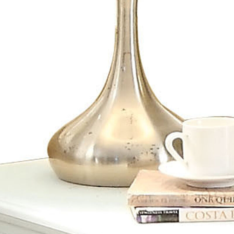 Modern Square End Table with Drawer and Open Shelf for Home Decor