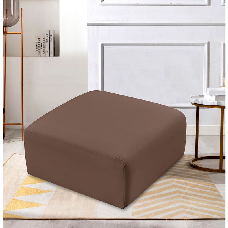 Meridian Furniture Arc Vegan Leather Ottoman