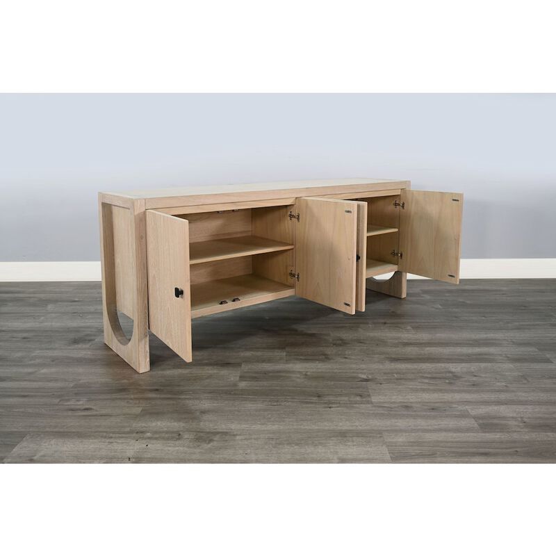 Sunny Designs Liz Arched Leg Oak Buffet image number 2