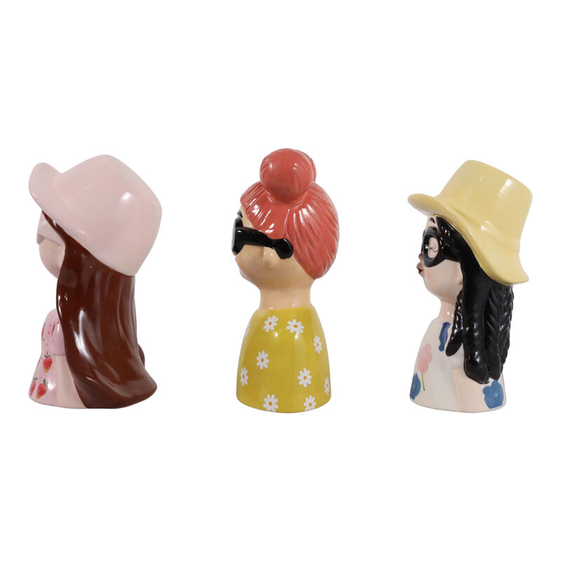 S/3 9" Colorful Girl Figures image number 4