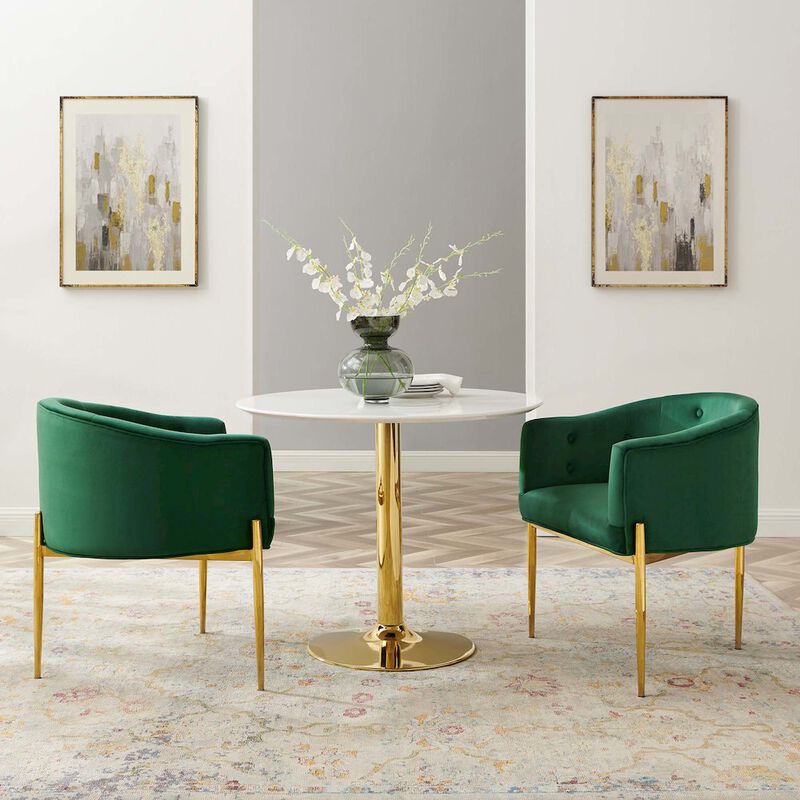 Savour Tufted Performance Velvet Accent Chairs Set of 2 image number 6