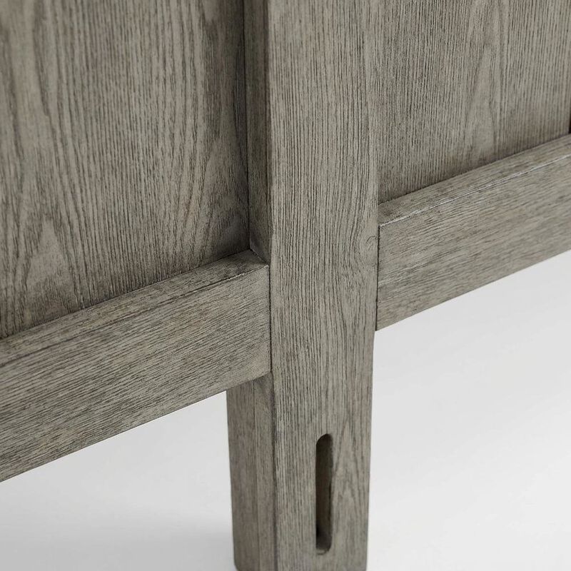 Wood King Headboard with Sturdy Construction and Classic Design for Bedroom image number 5