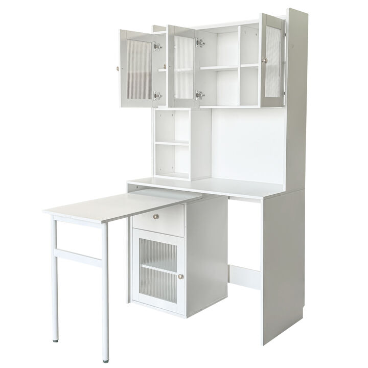 Tofrop Computer Desk with  Bookshelf