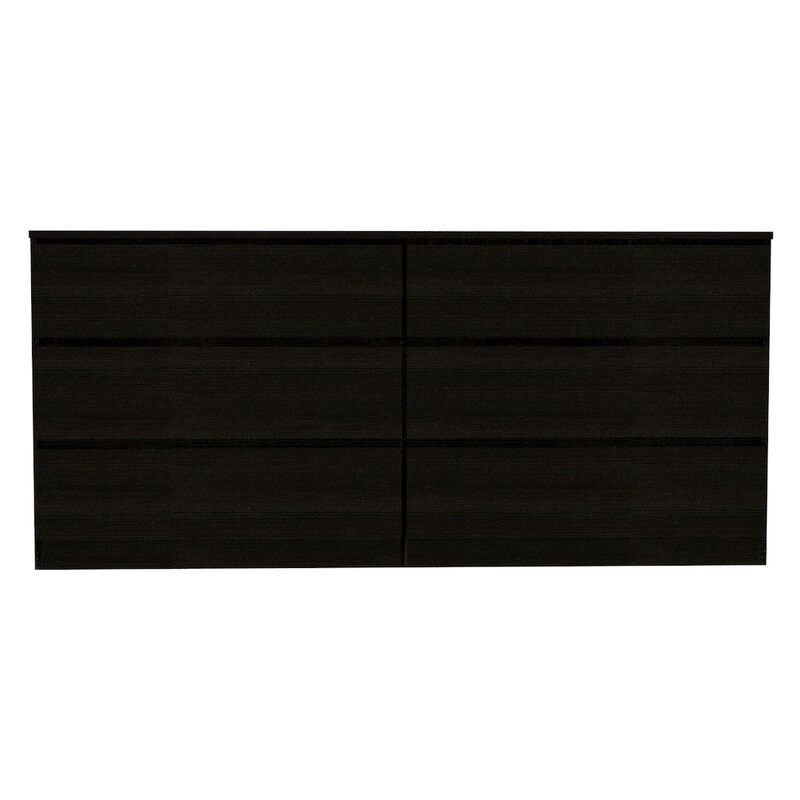 Plethoria Home 6-Drawer Rectangle Dresser Black Wengue image number 0