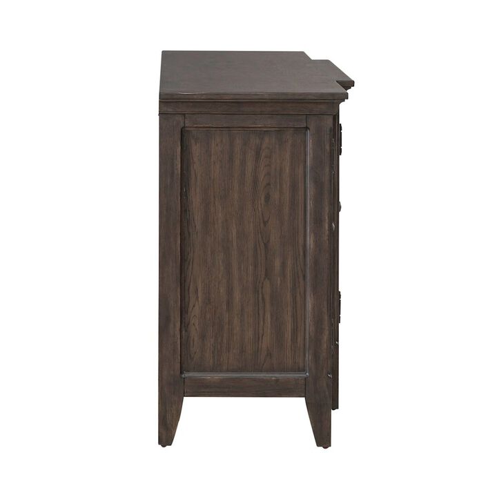 Liberty Furniture Paradise Valley 76 Inch TV Console for Living Room  - Saddle Brown