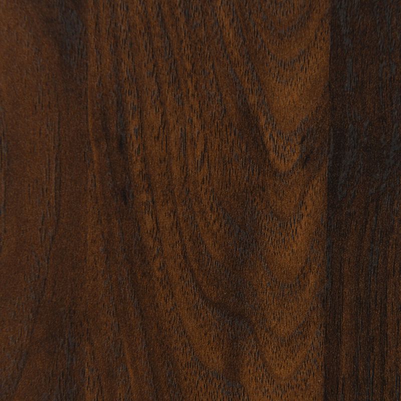 Yels Dresser Mirror, Squared Corners, Flat Glass Design, Brown Wood