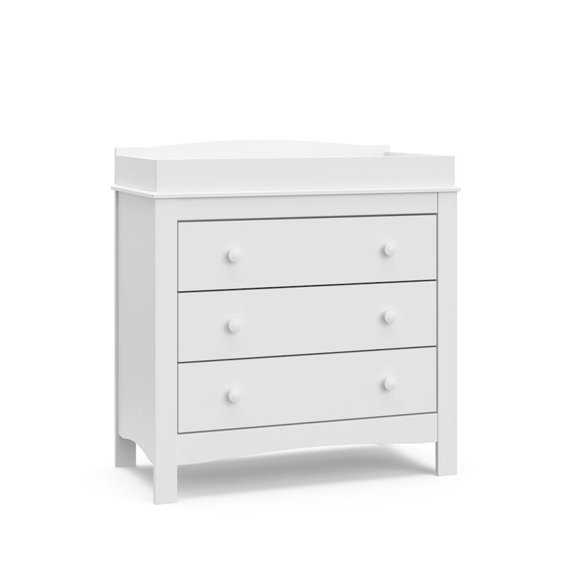 Graco Noah 3 Drawer Chest with Changing Topper (White)