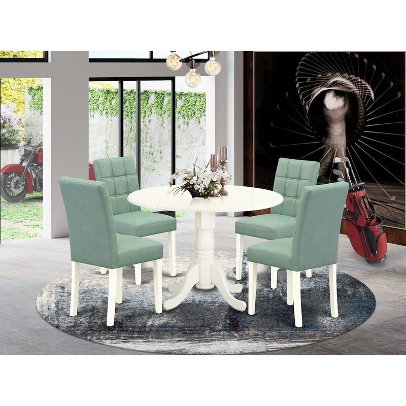 5 Piece Mid Century Dining Set consists A Mid Century Modern Dining Table