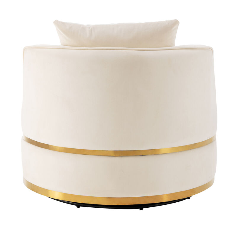 Merax Modern Velvet Upholstered Accent Chair