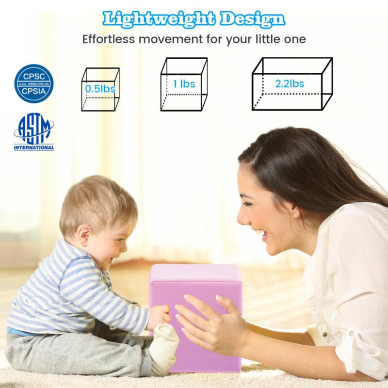 Hivvago 7-Piece Big Foam Building Blocks for Toddlers and Kids