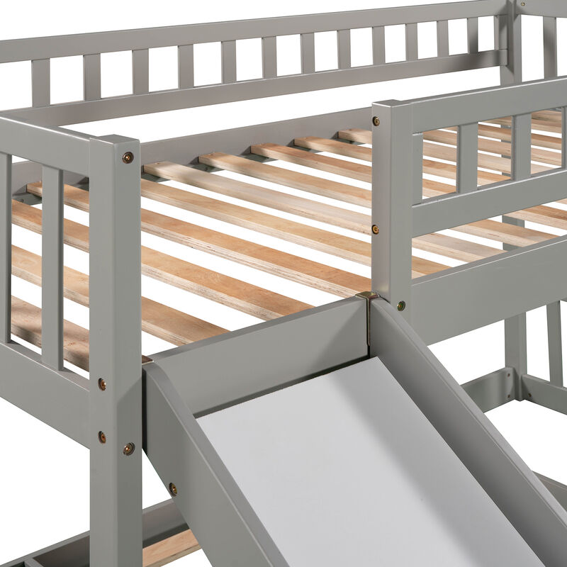 Merax Bunk Bed with Two Drawers and Slide image number 7