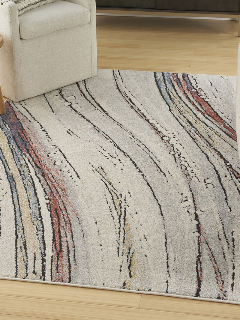 Motion MTT01 Ivory/Multicolor 5'3" x 7' Rug