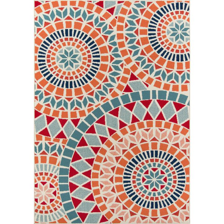 Momeni Contemporary Rectangle Area Rug, Multi, 1'8 X 3'7