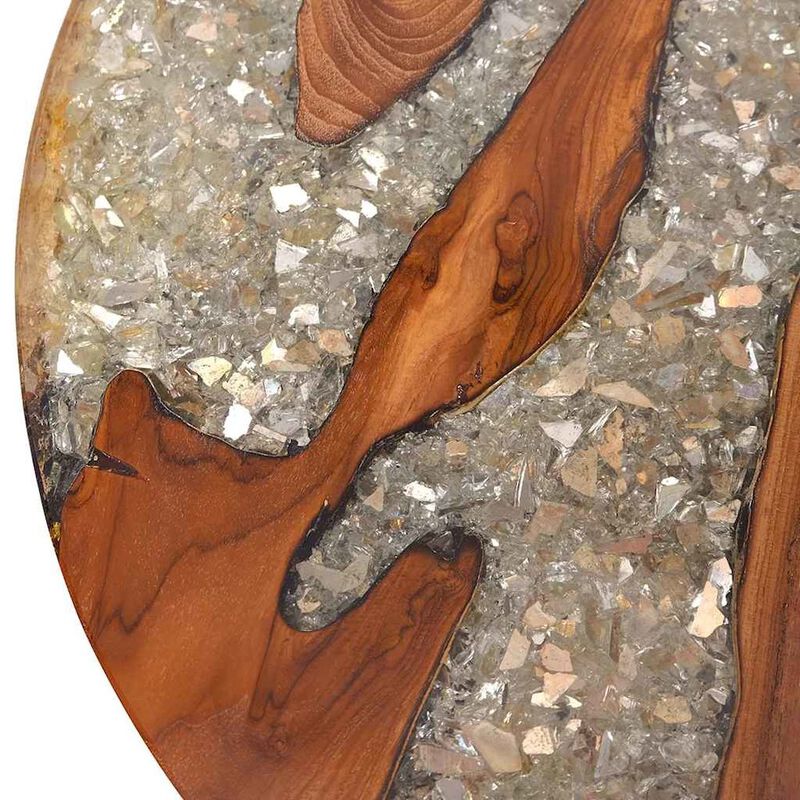 vidaXL Coffee Table Teak Resin 23.6, 243466