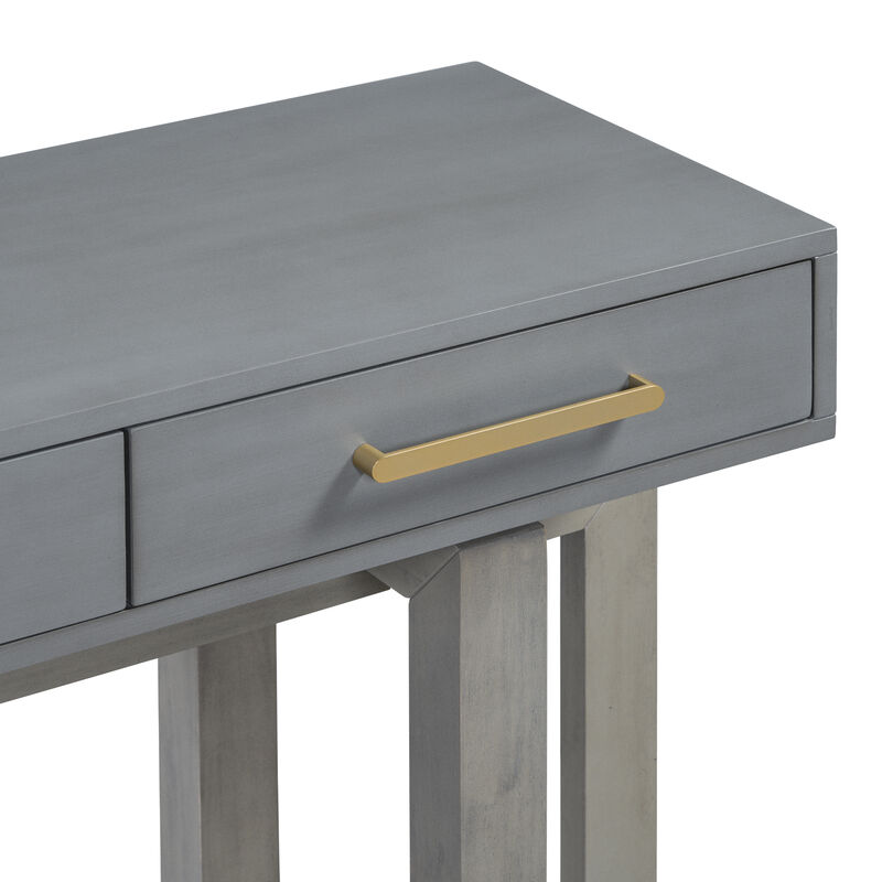 Merax Modern Console Table with Three Drawers