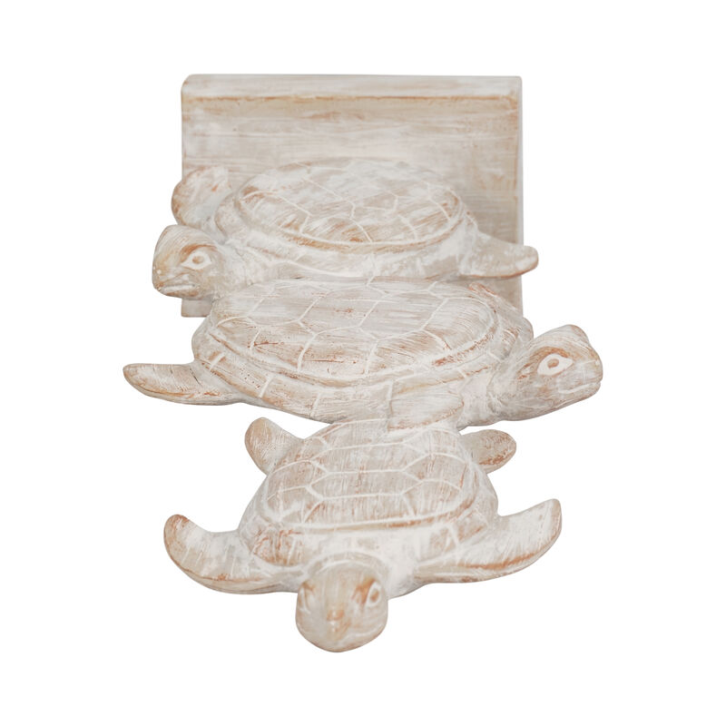 16" Stacked Turtles, White image number 5