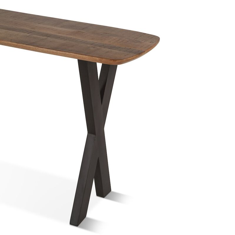 World Interiors Santa Margherita 52 Console Table in Natural Finish