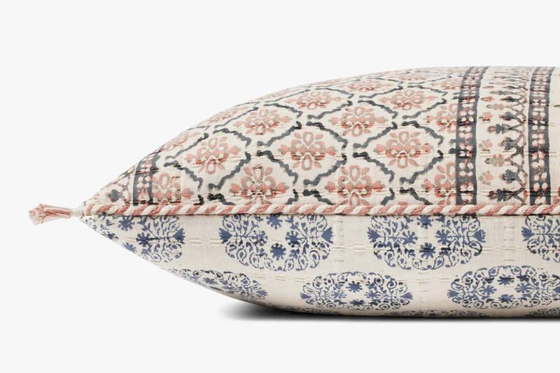 PLL0115 Pink/Multi 22''x22'' Down Pillow