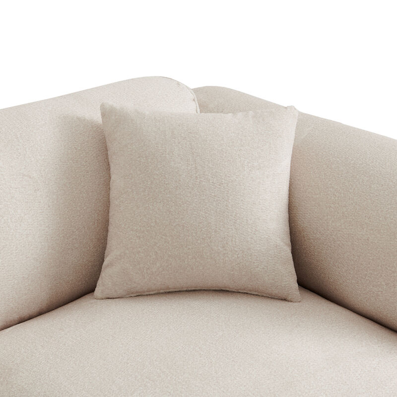 Merax U_Style Luxury living room double-needle cut velvet sofa