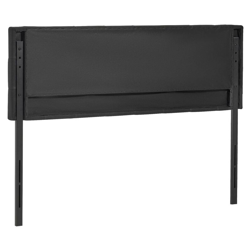 Adjustable Queen Headboard, Diamond Tufted Upholstered Bed Backboard, Black image number 9