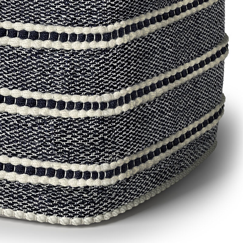 Corrie Square Woven Outdoor/ Indoor Pouf