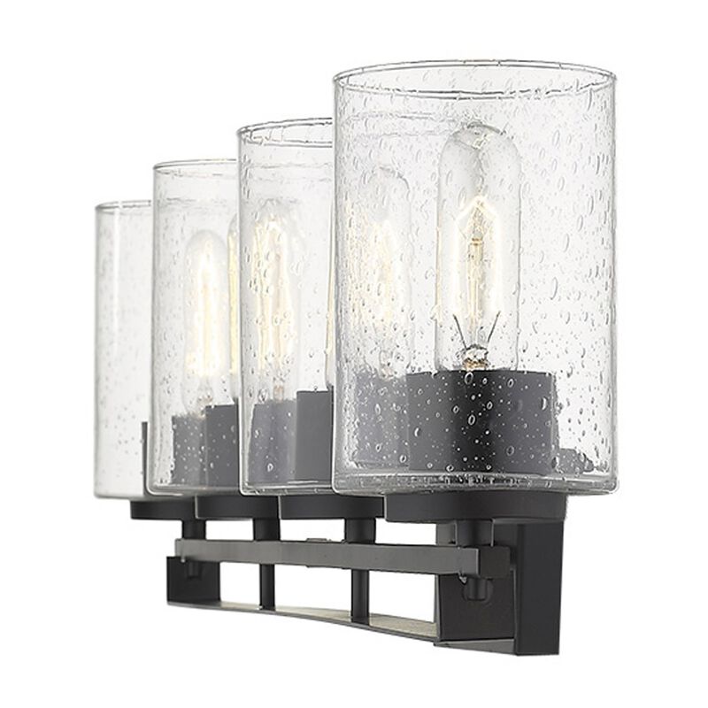 Hivvago Orella 4-Light Matte Black Sconce