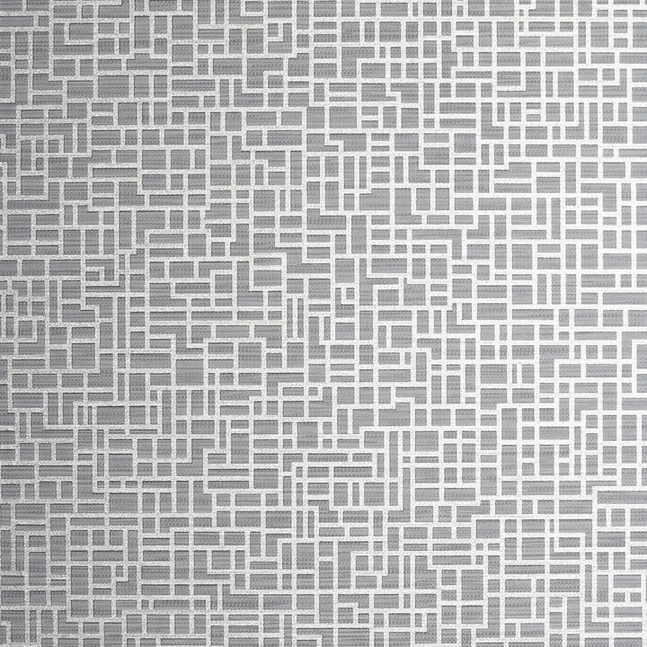 Satoni Silver Geometric Wallpaper