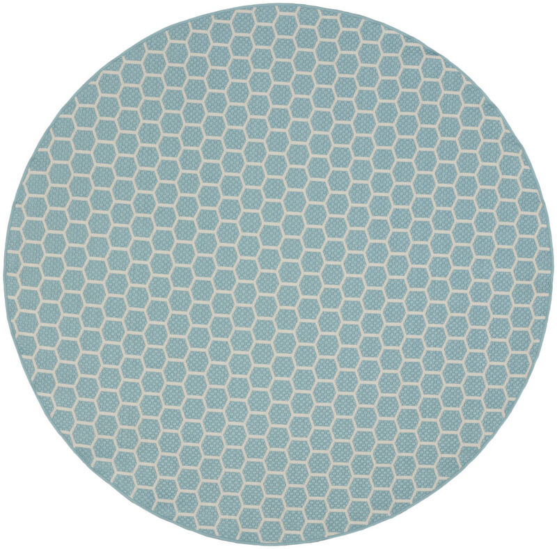 HomeRoots Geometric Indoor Outdoor Area Rug image number 0