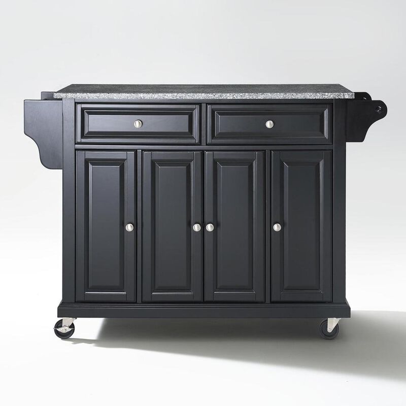 Full Size Granite Top Kitchen Cart