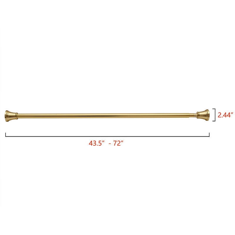Utopia Alley Adjustable 72-Inch Rust-Proof Aluminum Shower Curtain Tension Rod with 71&times;71 Inch Clear PEVA Liner & 12 Heavy-Duty Hooks, No-Drill Bathroom Set image number 6