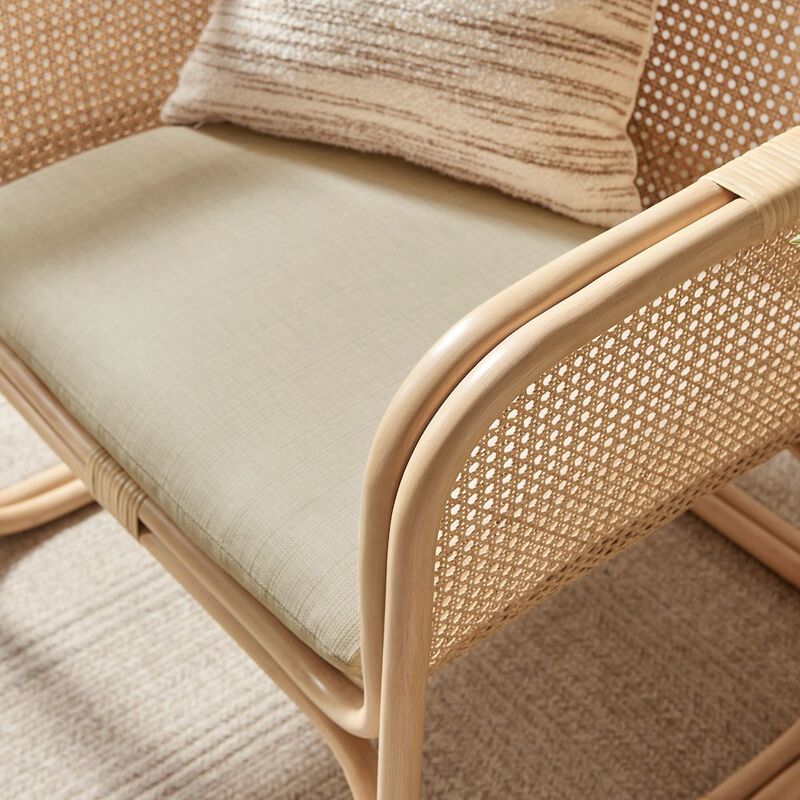 Ellis Natural Rattan Accent Armchair image number 8