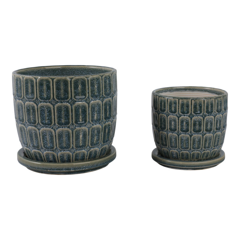 S/2 Squoval Saucer Planters image number 2