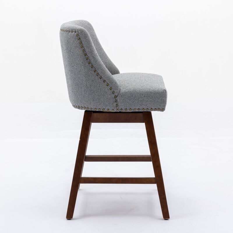Streamdale Ergonomic Swivel Chair with Curved Back and Cushioned Seat image number 3